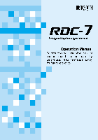 Cámaras Ricoh RDC-7 Manual del propietario